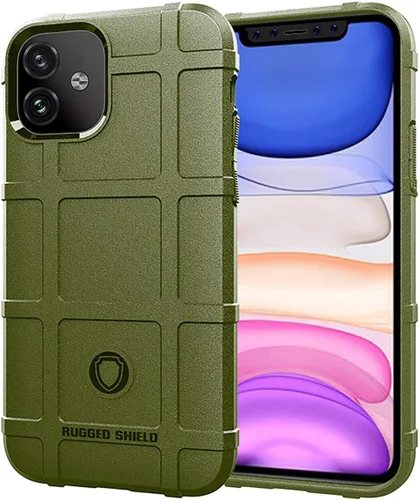 Vista 24 de Funda protectora táctica para iPhone 11 (serie Rugged Shield), TPU gruesa y sólida, funda protectora táctica para iPhone 11 (6.1 pulgadas), arcilla