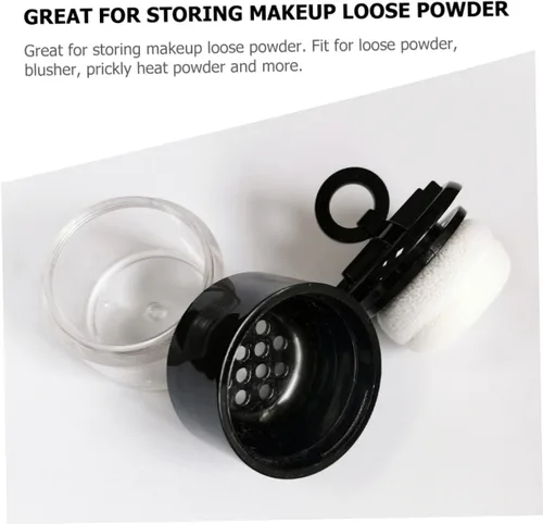 Vista 9 de Beaupretty Soplo portátil hermético del polvo del maquillaje de la caja del polvo de los cosméticos con el envase vacío