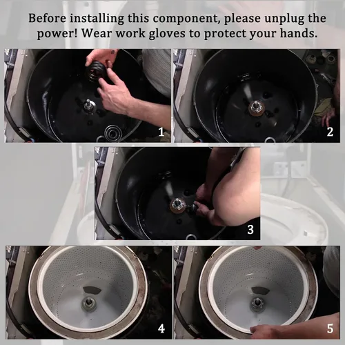 Vista 5 de 6-2095720 Kit de Reparación de Vástago y Sello de Tina de Lavadora Compatible con Whirlpool Maytag Repuesto AP4390013 PS2351899 Incluye Conjunto