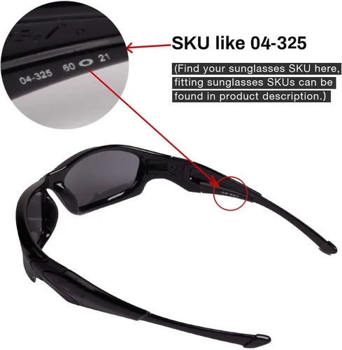Vista 4 de Walleva Replacement Lenses Or Lenses With Rubber for Oakley Straight Jacket Sunglasses - Multiple Options Available