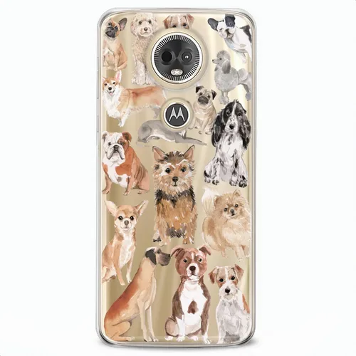 Vista 9 de Funda de TPU compatible con Motorola G9 G8 Plus G7 E20 P40 Z4 Edge 20 G22 Stylus Puppy Girls Flexible Silicona Corgi Animal Mujeres Lindo Pomerania