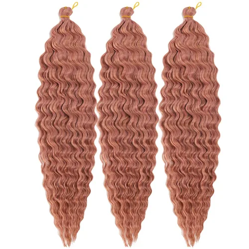 Vista 56 de 3 trenzas de ganchillo Passion Twist, cabello sintético preseparado para trenzar de 14 pulgadas, 3 paquetes de cabello trenzado pretrenzado