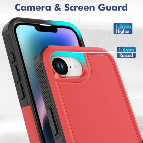 Vista 63 de Jeylly Funda para iPhone SE/Funda para iPhone 5S, Exterior de Plástico Duro que Absorbe Golpes + Interior de Silicona de Goma Defensor contra