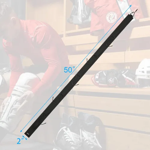 Vista 3 de Cosmos Percha de hockey portátil para hockey sobre hielo, correa para colgar Dryig, organizador de secado con 5 ganchos para regalos de hockey y uso