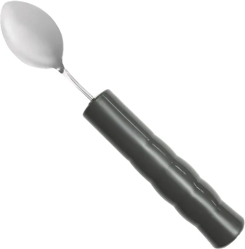 Vista 5 de Rehabilitation Advantage Cucharilla pesada con mango de plástico sólido (paquete de 2)