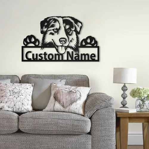 Vista 85 de Letrero de madera personalizado de perro Airedale Terrier Letrero de madera personalizado Airedale Terrier Airedale Terrier divertido Regalo