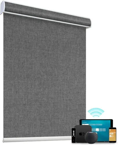 Vista 41 de SmartWings Persianas enrollables con cable duro PoE 100% opacas, muestra de tela