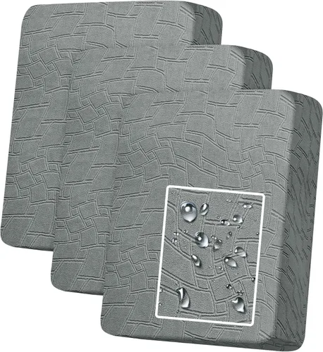 Vista 30 de MAXIJIN Fundas de cojín impermeables para sofá, funda de cojín individual de asiento de silla, fundas elásticas para sofá modular con parte inferior
