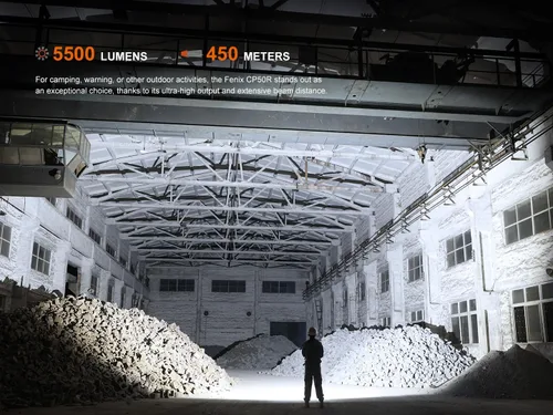 Vista 2 de CP50R - Linterna recargable de 5500 lúmenes, proyector y reflector de 5500 lúmenes, LED multicolor, temperatura de color ajustable, haz de 492