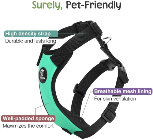 Vista 20 de VavoPaw Cinturón de Seguridad para Perros, Chaleco de Seguridad Arnés para Perros para Automóvil con Hebilla Ajustable Cinturón de Seguridad