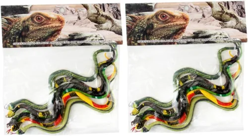 Vista 3 de Rubber Snake Realistic Snake Toy Rainforest Reptile for Party Favors Garden Props 12 Pcs