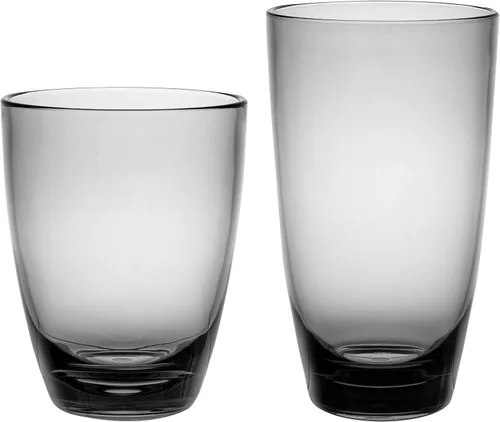 Vista 8 de KLIFA - ETON- Juego de 8 vasos acrílicos de 15.2 y 20.8 onzas, sin BPA, apilables, aptos para lavavajillas, transparentes Claro
