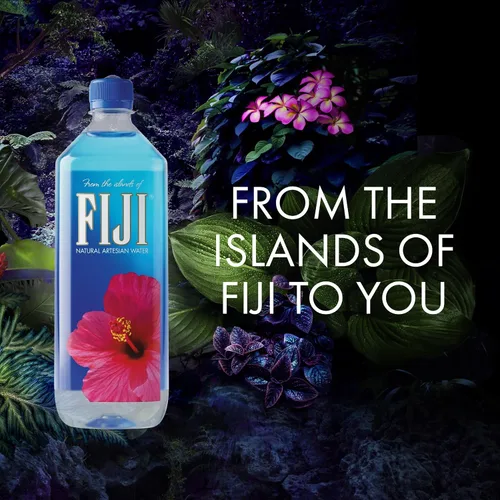Vista 5 de FIJI Agua embotellada artesanal natural de 1 litro / 33.8 onzas líquidas