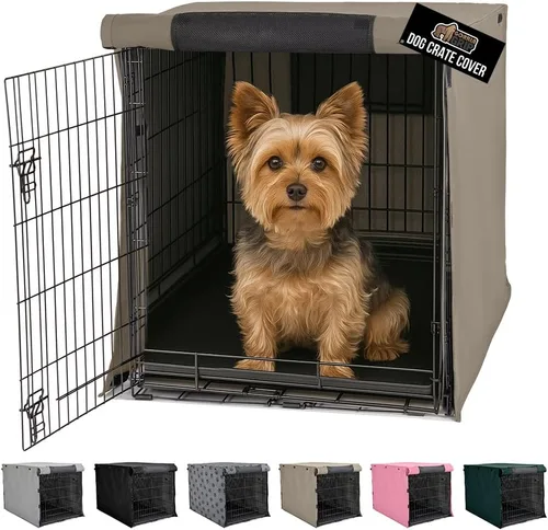 Vista 42 de GORILLA GRIP - Fundas para jaula de perro, cubierta de alambre para perrera Compatible con jaulas para perros de Amazon Basics, cubierta