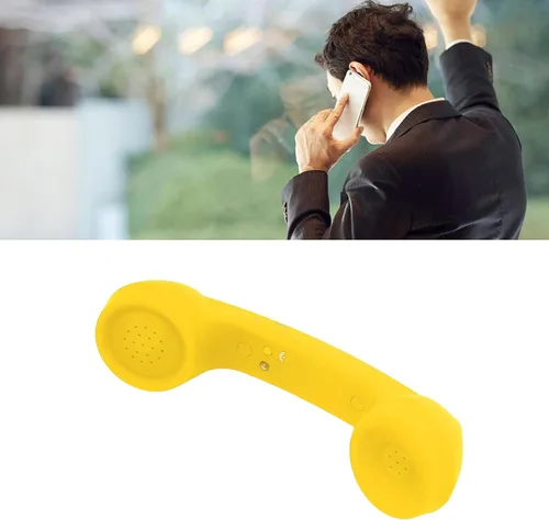 Vista 5 de Teléfono retro con Bluetooth, receptor de teléfono a prueba de radiación para teléfono celular con llamada cómoda, clásico vintage inalámbrico