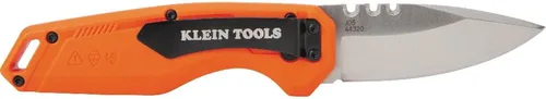 Vista 4 de KLEIN TOOLS 44320 FLICKBLADE - Cuchillo plegable de bolsillo utilitario, EDC compacto con hoja de acero inoxidable, cerradura de botón, clip