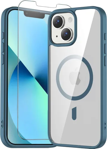 Vista 114 de Funda transparente para iPhone 11 con protector de pantalla, compatible con Magsafe, antiamarilleo, protección de grado militar, a prueba de golpes