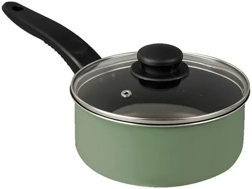 Vista 5 de Juego de utensilios de cocina de aluminio antiadherente verde de 7 piezas