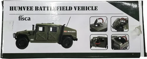 Vista 8 de Fisca - Modelo de coche a escala 1/18 de metal fundido a presión, vehículo militar blindado, camión de campo de batalla