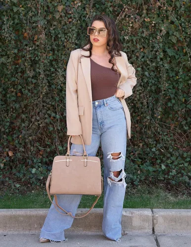 Vista 4 de Zeagoo Blazers casuales para mujer, con bolsillos, manga larga, frente abierto, para trabajo, oficina, con solapa, con botones, traje largo