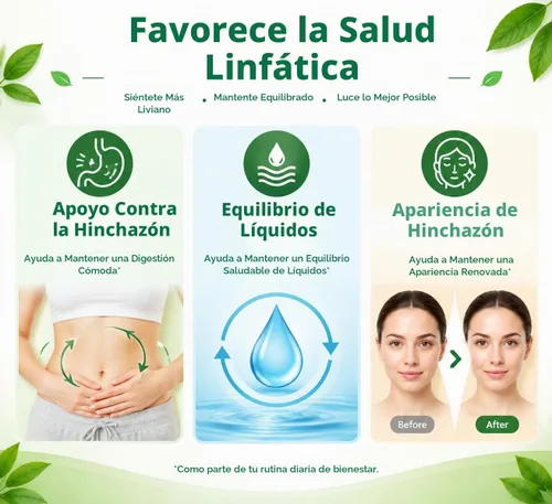Vista 2 de Suplemento de drenaje linfático - Cápsulas de drenaje linfático con diente de león, bardana, magnesio y equinácea - Apoya el equilibrio de líquidos