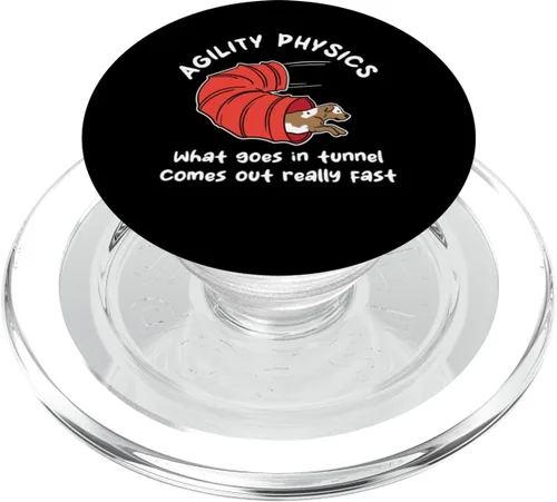 Vista 7 de Dog Agility Design For Dog Handler - What Goes In Tunnel PopSockets Adhesive PopGrip