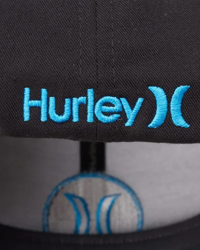 Vista 4 de Hurley Sombrero para hombre - H2O-DRI Super Icon Gorra elástica con ala curvada