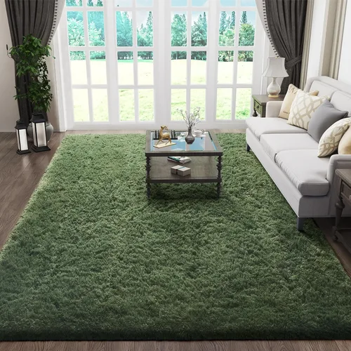 Vista 13 de Ophanie - Alfombras para sala de estar, antideslizante y suave, de felpa grandes y peludas para dormitorio, peludas para niños y niñas, decoración