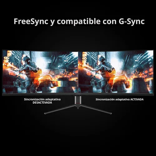 Vista 6 de INNOCN Monitor curvo para juegos de 49" 144Hz Ultrawide 32:9 WDFHD 3840 x 1080P, R1800, 99% sRGB, HDR400, USB tipo C, DisplayPort, HDMI, altavoces