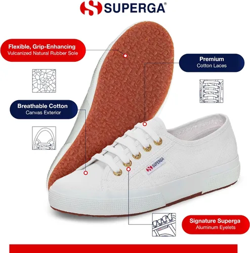 Vista 110 de Superga Tenis clásicos unisex para adultos 2750-cotu