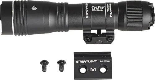 Vista 3 de Streamlight 89013 ProTac 2.0 Linterna táctica recargable USB con montaje en riel HP 2000 lúmenes 85.000 candela con soporte MLOK y batería