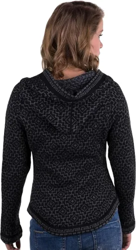 Vista 2 de Gamboa Cárdigan de alpaca para mujer, tejido de punto para otoño e invierno, para mujer