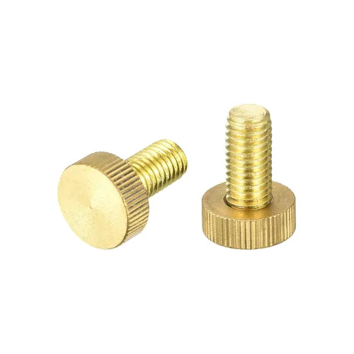 Vista 14 de uxcell Tornillos moleteados para pulgar, pernos planos de latón M3x4mm, sujetadores para PC, electrónicos, mecánicos, 2