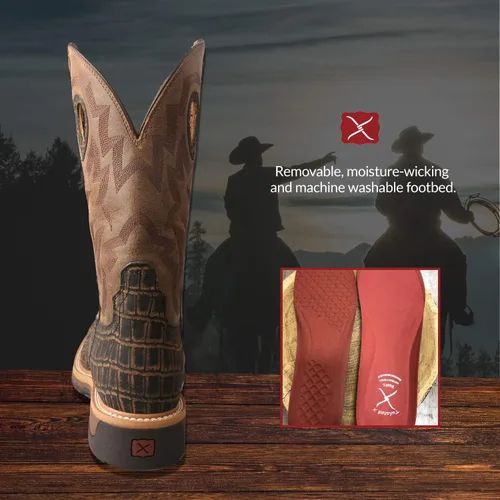 Vista 104 de Twisted X Botas Tech X para hombre de 12 pulgadas, botas occidentales casuales para hombre