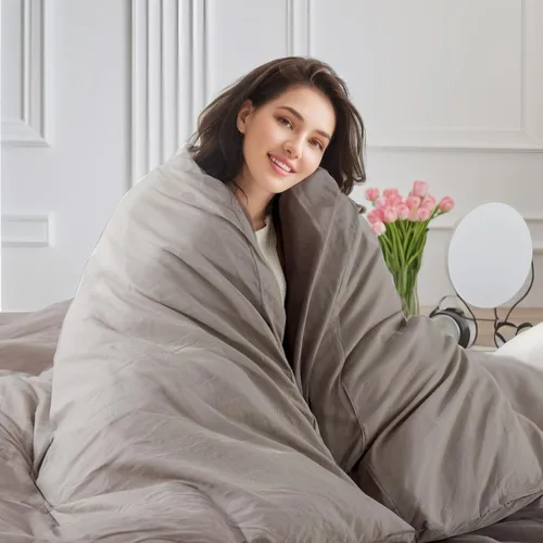 Vista 193 de NEXHOME PRO Funda de edredón Twin XL 100% algodón lavado, transpirable, duradera, texturizada, similar al lino, juego de ropa de cama para el hogar