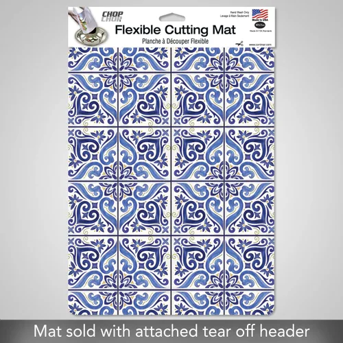 Vista 8 de Cut N' Funnel Shades of Blue - Tapete flexible de plástico para tabla de cortar, 15 x 11.5 pulgadas, fabricado en los Estados Unidos, decorativo