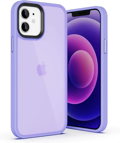 Vista 12 de ULAK Funda transparente para iPhone 12/iPhone 12 Pro, híbrida protectora delgada, transparente, antiarañazos, absorción de golpes, funda protectora