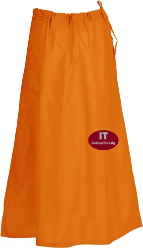 Vista 10 de Indian Trendy Sari Enagua de Algodón Cosida Cintura Ajustable Sari Enagua Forro Falda