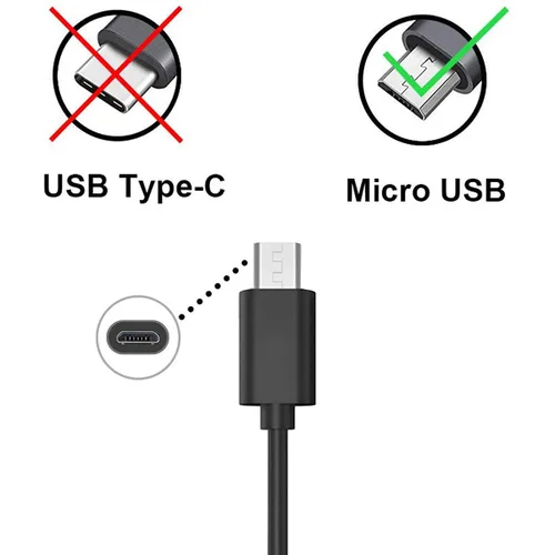 Vista 3 de LIAUBN Cable de carga USB Micro BlueParrott compatible con BlueParrott B350-XT, B450-XT, S450-XT, B350XT, B350 XT, B450XT, B550-XT Cable de carga