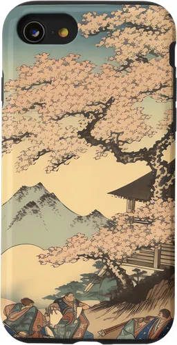 Vista 13 de iPhone 15 Renaissance Rumble Sumo in Blossom Glory Power and Petals Case
