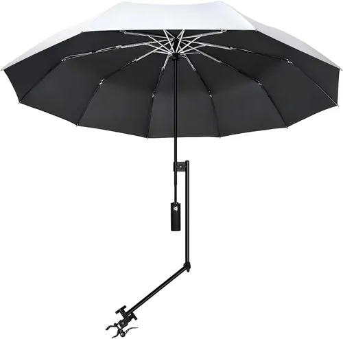 Vista 19 de XLINGZA Sombrilla de playa UPF 50+ con abrazadera universal ajustable
