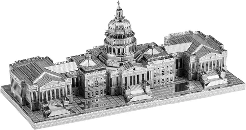 Vista 3 de Metal Earth Fascinations Premium Series US Capitol 3D Kit de modelo de metal con pinzas