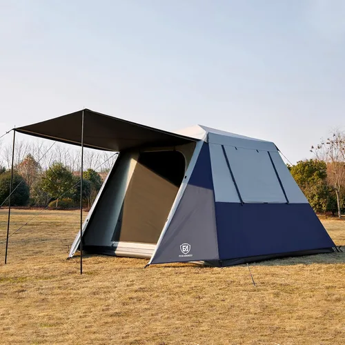 Vista 11 de EVER ADVANCED Blackout 6 Person Camping Tent, Instant Cabin Tent for Family with Vestibule and Large Mesh Windows, 60s Easy Setup, Double Layer