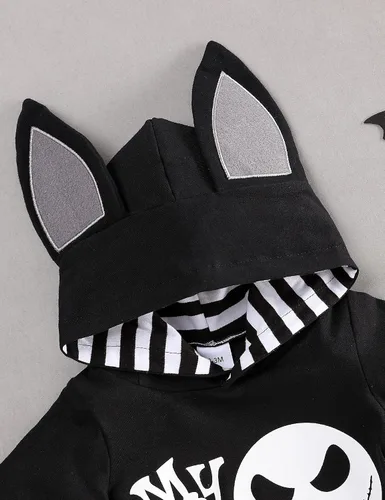 Vista 4 de Mameluco para bebé recién nacido, traje de Halloween, conjunto de regalo