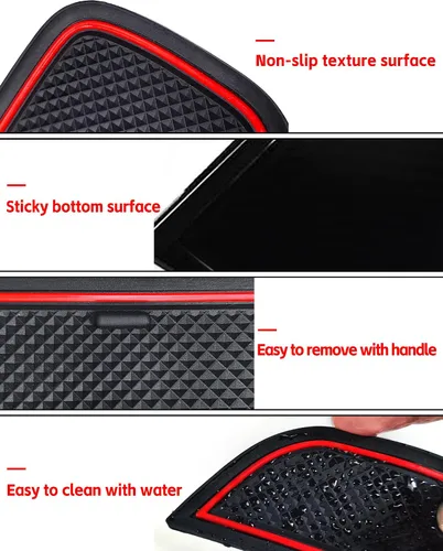 Vista 3 de Auprite Alfombrillas antipolvo para Toyota 86 Subaru BRZ Scion FR-S 2022 2023 2024 2025, ajuste personalizado, forros para portavasos de puerta