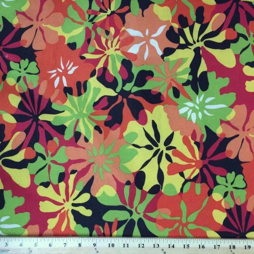 Vista 25 de Tela de lona estampada The Yard, impermeable, para exterior, 60 pulgadas de ancho, 600 denier negro (Tropical Black)