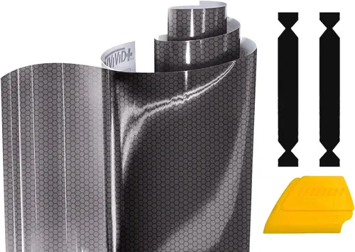 Vista 2 de VViViD Hex+ Vinilo adhesivo de vinilo para faros delanteros con tinte de aire, 12 x 30 pulgadas (paquete de 2 hojas)