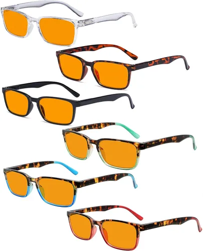 Vista 7 de Eyekepper Paquete de 6 lentes de bloqueo de luz azul para mujeres y hombres Bloqueador de luz azul b40 – 6 pares
