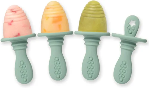 Vista 16 de PrimaStella Juego de cucharas masticables de silicona para bebés y niños pequeños, seguridad probada, sin BPA, apta para microondas, lavavajillas