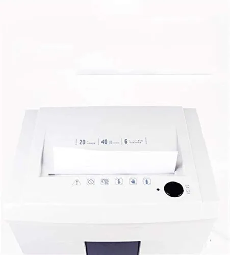 Vista 6 de Trituradora con ruedas, papel de microcorte de 6 hojas de grado profesional, CD y tarjeta de crédito, 2 minutos de tiempo de funcionamiento continuo